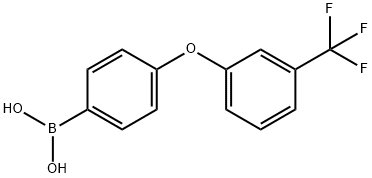 Boronic acid, B-[4-[3-(trifluoromethyl)phenoxy]phenyl]- Structure