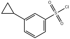 Benzenesulfonyl chloride, 3-cyclopropyl- Struktur