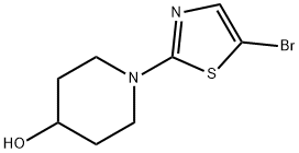 5-Bromo-2-(piperidin-4-ol)thiazole,959239-73-7,结构式