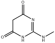 4,6(1H,5H)-Pyrimidinedione, 2-(methylamino)- Structure