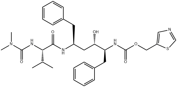 Des(isopropylthiazolyl)-N-Methyl Ritonavir 化学構造式