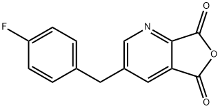 Furo[3,4-b]pyridine-5,7-dione, 3-[(4-fluorophenyl)methyl]- 化学構造式