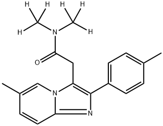 Zolpidem-D6 (Not suitable for use with GC/MS) 化学構造式