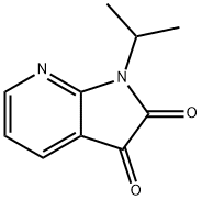 1H-Pyrrolo[2,3-b]pyridine-2,3-dione, 1-(1-methylethyl)- 结构式