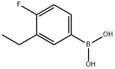 3-乙基-4-氟苯基硼酸,960235-01-2,结构式