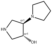 TRANS-1,3'-ビピロリジン-4'-オール DIHYDROCHLORIDE 化学構造式