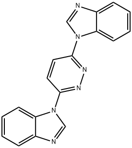 3,6-bis(1H-benzo[d]imidazol-1-yl)pyridazine Struktur