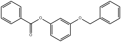 Phenol, 3-(phenylmethoxy)-, 1-benzoate Structure