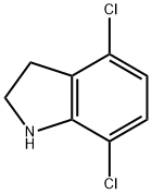 1H-Indole, 4,7-dichloro-2,3-dihydro- Struktur
