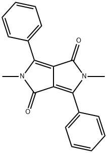 1,4-diketo-2,5-dimethyl-3,6-diphenyl-pyrrolo<3,4-c>pyrrole Struktur