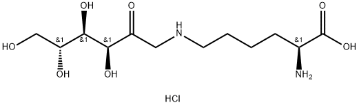 ε-N-Deoxyfructosyllysine dihydrochloride 化学構造式