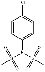 Methanesulfonamide, N-(4-chlorophenyl)-N-(methylsulfonyl)- 结构式