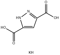 1H-Pyrazole-3,5-dicarboxylic acid, monopotassium salt Structure
