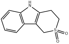 Thiopyrano[4,3-b]indole, 1,3,4,5-tetrahydro-, 2,2-dioxide 结构式