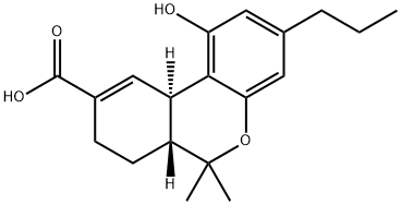 11-Nor-Δ9-Tetrahydro Cannabinol-9-carboxylic Acid Struktur