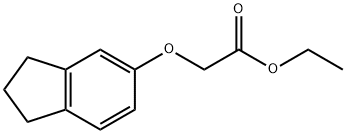 Acetic acid, 2-[(2,3-dihydro-1H-inden-5-yl)oxy]-, ethyl ester Structure