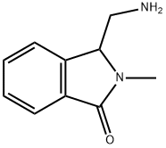 1H-Isoindol-1-one, 3-(aminomethyl)-2,3-dihydro-2-methyl- Structure