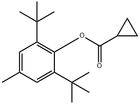 Cyclopropanecarboxylic acid, 2,6-bis(1,1-dimethylethyl)-4-methylphenyl ester