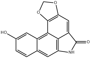 Benzo[f]-1,3-benzodioxolo[6,5,4-cd]indol-5(6H)-one, 10-hydroxy- Struktur