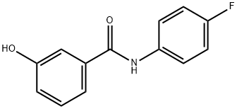 Benzamide, N-(4-fluorophenyl)-3-hydroxy- Structure