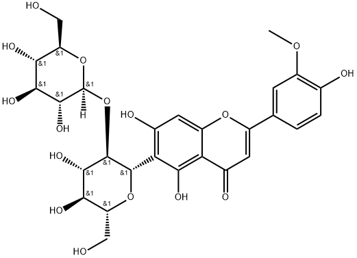 Isoscoparin-2”-β-D-glucopyranoside Struktur