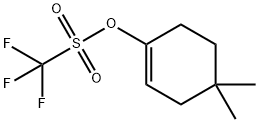 Methanesulfonic acid, 1,1,1-trifluoro-, 4,4-dimethyl-1-cyclohexen-1-yl ester Struktur