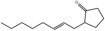 Cyclopentanone, 2-(2E)-2-octen-1-yl- 化学構造式