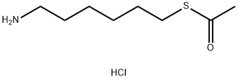 1-[(6-aminohexyl)sulfanyl]ethan-1-one hydrochloride 化学構造式