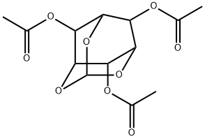 2,4,6-Tri-O-acetyl-1,3,5-O-methylidyne-myo-inositol 化学構造式