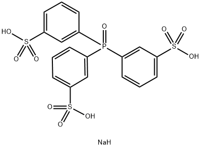 Benzenesulfonic acid, 3,3',3''-phosphinylidynetris-, sodium salt (1:3) Struktur