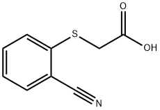 Acetic acid, 2-[(2-cyanophenyl)thio]- Struktur