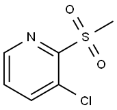 Pyridine, 3-chloro-2-(methylsulfonyl)- Structure