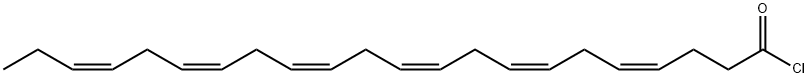 (4Z,7Z,10Z,13Z,16Z,19Z)-4,7,10,13,16,19-Docosahexaenoyl Chloride 化学構造式