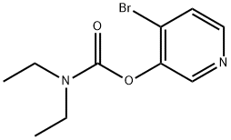 Carbamic acid, N,N-diethyl-, 4-bromo-3-pyridinyl ester Struktur