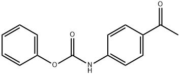 苯基N-(4-乙酰苯基)氨基甲酸酯, 99134-77-7, 结构式