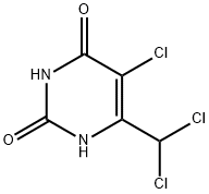 2,4(1H,3H)-Pyrimidinedione, 5-chloro-6-(dichloromethyl)- Structure