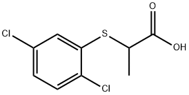 2-[(2,5-二氯苯基)硫烷基]丙酸 结构式