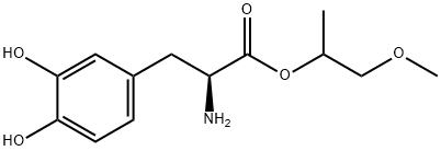 L-Tyrosine, 3-hydroxy-, 2-methoxy-1-methylethyl ester Struktur