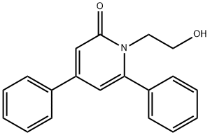 1-(2-Hydroxyethyl)-4,6-diphenyl-1,2-dihydropyridin-2-one Struktur