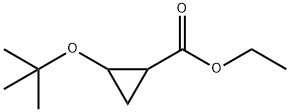 Cyclopropanecarboxylic acid, 2-(1,1-dimethylethoxy)-, ethyl ester Struktur