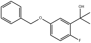 2-(5-(Benzyloxy)-2-fluorophenyl)propan-2-ol Structure