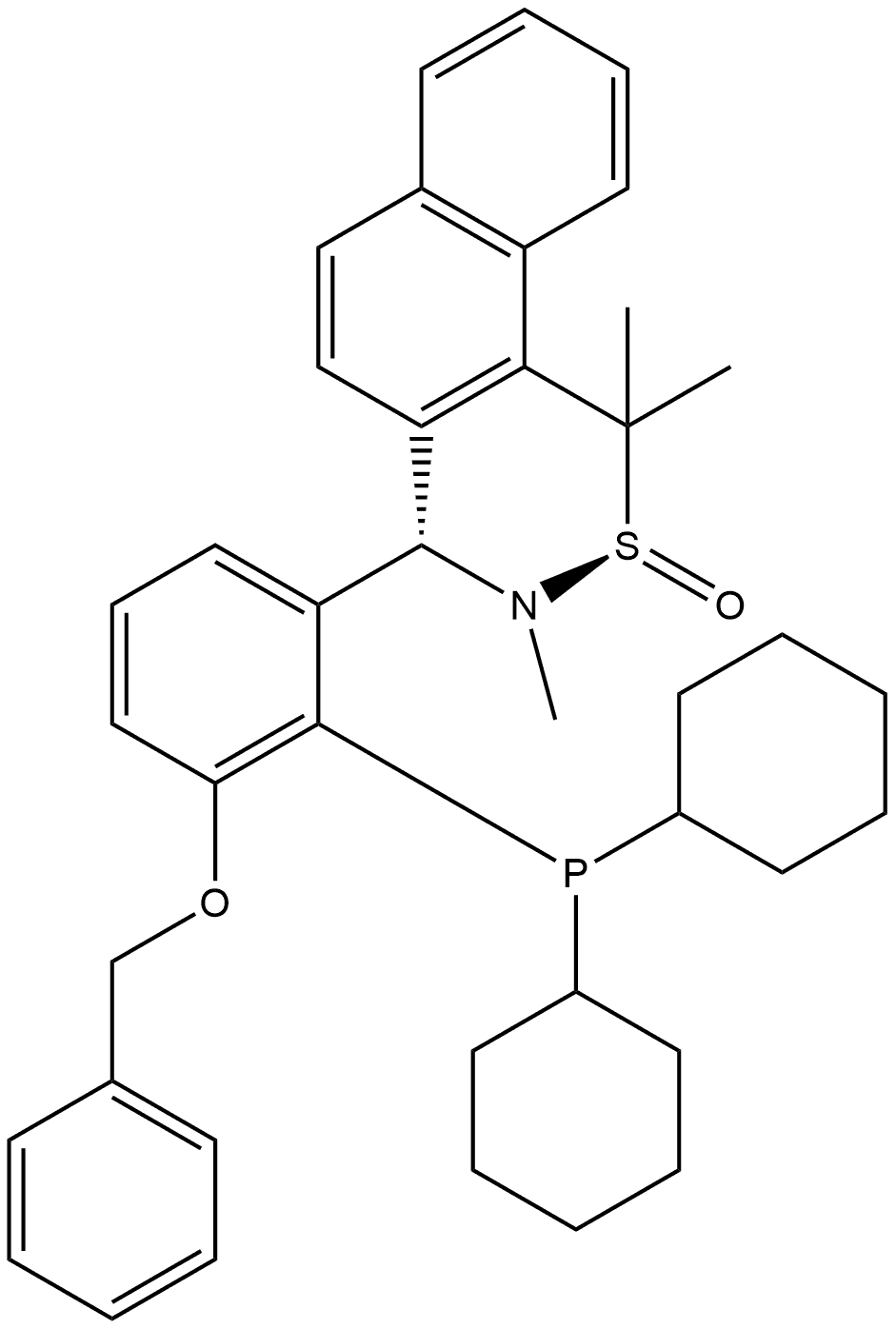 2565792-55-2 [S(R)]-N-[(S)-[3-(Benzyloxy)-2-(dicyclohexylphosphino)phenyl]-(2-naphthalenyl)methyl]-N,2-dimethyl-2-propanesulfinamide