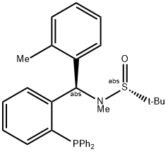  S(R)]-N-[(R)-(2-甲基苯基)[2-(二苯基膦)苯基]甲基]-N-甲基-2-叔丁基亚磺酰胺
