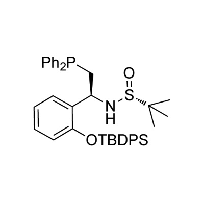 2-Propanesulfinamide, N-[(1S)-1-[2-[[(1,1-dimethylethyl)diphenylsilyl]oxy]phenyl]-2-(diphenylphosphino)ethyl]-2-methyl-, [S(R)]-|2-Propanesulfinamide, N-[(1S)-1-[2-[[(1,1-dimethylethyl)diphenylsilyl]oxy]phenyl]-2-(diphenylphosphino)ethyl]-2-methyl-, [S(R)]-