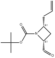 cis-2-Allyl-4-formyl-azetidine-1-carboxylic acid tert-butyl ester 结构式