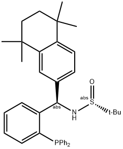  S(R)]-N-[(R)-[2-(二苯基膦)苯基](5,6,7,8-四氢-5,5,8,8-四甲基-2-萘基)甲基]-2-叔丁基亚磺酰胺