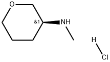 (S)-Methyl-(tetrahydro-pyran-3-yl)-amine hydrochloride,2640556-28-9,结构式