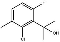 2-(2-Chloro-6-fluoro-3-methylphenyl)propan-2-ol Structure