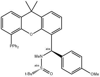 [S(R)]-N-[(R)-(4-Methoxyphenyl)[5-(diphenylphosphino)-9,9-dimethyl-9H-xanthen-4-yl]methyl]-N,2-dimethyl-2-propanesulfinamide