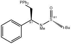 S(R)]-N-[(1S)-2-(Diphenylphosphino)-1-phenylethyl]-N,2-dimethyl-2-propanesulfinamide|S(R)]-N-[(1S)-2-(二苯基膦)-1-苯基乙基]-N-甲基-2-叔丁基亚磺酰胺